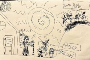 Picture of the Week:  Esme (8) from Minneapolis inspired by The Two Silly Witches