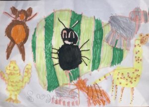 Picture of the Week: Anansi and the Talking Watermelon by Sage age 6 from Phuket in Thailand