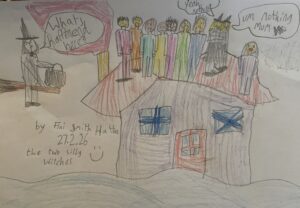 Pick of the Week Picture of The Two Silly Witches by 7 year old Fini from Darlington, UK